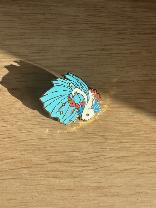 Beta fish pin